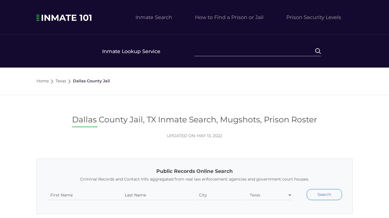 Dallas County Jail, TX Inmate Search, Mugshots, Prison Roster
